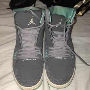 Mint and gray Jordan’s